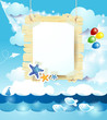 Seascape with custom sign