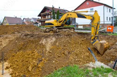 Photo: Bauaushub - Neubau eines Hauses Bauaushub - Neubau eines Hauses
