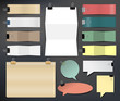 Collection of various papers, Vector illustration