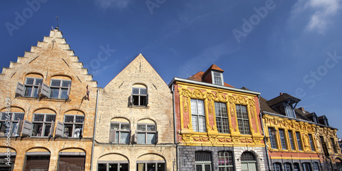 Photo: Façade dans les rues du Vieux-Lille - France Façade dans les rues du Vieux-Lille - France