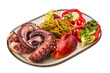 Seafood pasta with octopus and lobster leg
