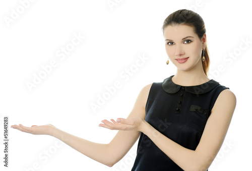 Photo: cheerful girl cheerful girl