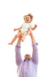 Foto: Vater wirft Baby in die Luft Vater wirft Baby in die Luft