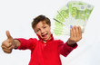Kind mit Geld