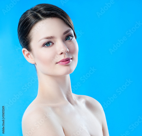 Photo: Beautiful Girl face. Perfect skin Beautiful Girl face. Perfect skin
