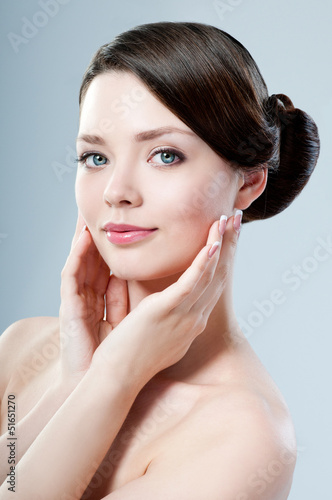 Photo: Beautiful Girl face. Perfect skin Beautiful Girl face. Perfect skin