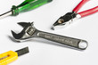 Wrench Knife Pliers and Screw Driver