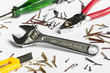 DIY tools on isolated white