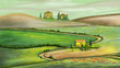 Illustration: Rural landscape Rural landscape
