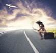 Girl ready to travel