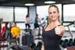 Beautiful Young Woman at Gym