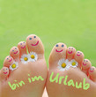 bin im Urlaub