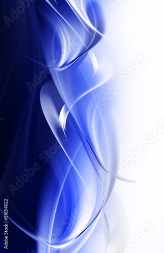 Illustration: Abstract blue and white waves Abstract blue and white waves