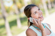 Woman talking on the phone