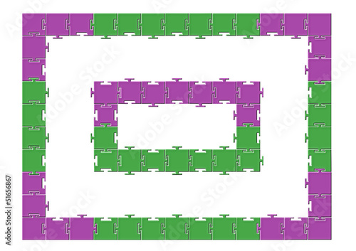 Vector: Çerçeve puzzle tasarımı Çerçeve puzzle tasarımı