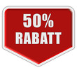 Illustration: Marker rot 50 % RABATT Marker rot 50 % RABATT