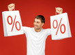 man with shopping bags