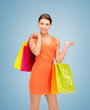 woman with shopping bags