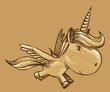 Unicorn Pegasus Sketch Doodle Illustration Art