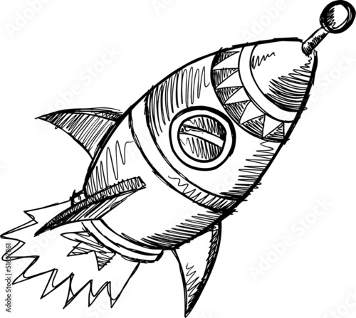 Vector: Rocket Sketch Doodle Illustration Art Rocket Sketch Doodle Illustration Art