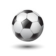soccer ball on white