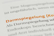 Darmspiegelung Überschrift Definition
