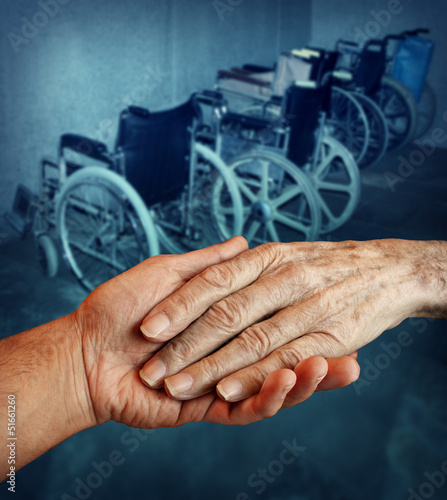 Photo: Disabled elderly Disabled elderly
