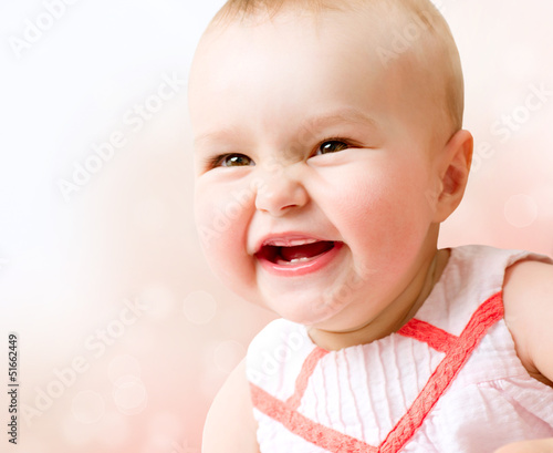 Photo: Baby. Cute Smiling Baby Girl Baby. Cute Smiling Baby Girl