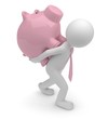 Sparschwein schleppen