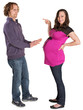 Photo: Man Denying Expecting Woman Man Denying Expecting Woman