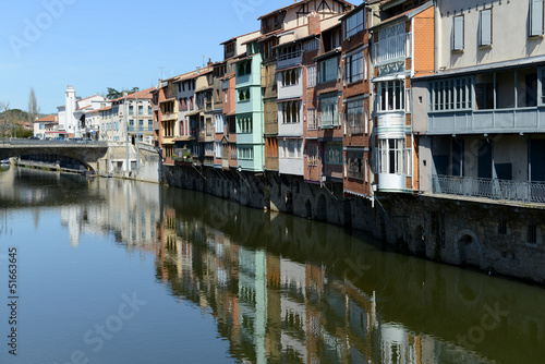 Photo: Maisons sur l'Agoût à Castres Maisons sur l'Agoût à Castres
