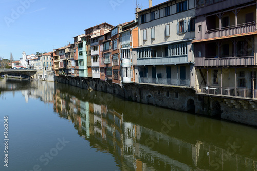 Photo: Maisons sur l'Agoût à Castres Maisons sur l'Agoût à Castres