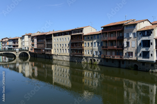 Photo: Maisons sur l'Agoût à Castres Maisons sur l'Agoût à Castres