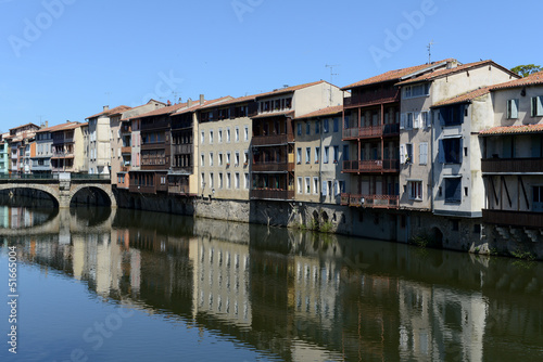 Photo: Maisons sur l'Agoût à Castres Maisons sur l'Agoût à Castres