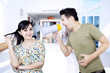 Foto: Angry boyfriend at ignorant girlfriend Angry boyfriend at ignorant girlfriend