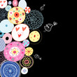 Decorative background from circles