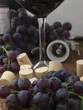 Photo: dark grapes with corks dark grapes with corks