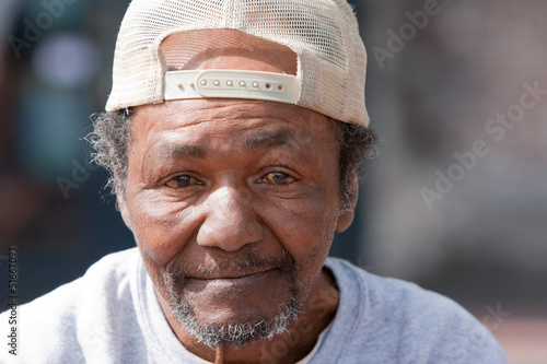 Photo: Old Homeless African American Man Old Homeless African American Man