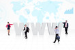 Photo: Global internet business Global internet business