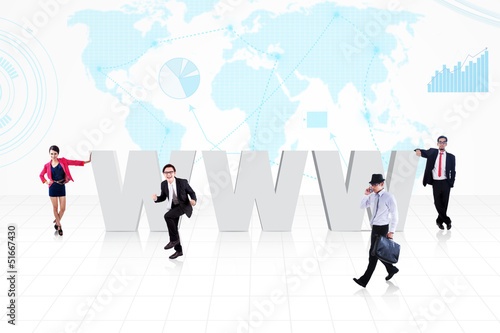 Photo: Global internet business Global internet business