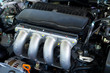 Closeup of car engine