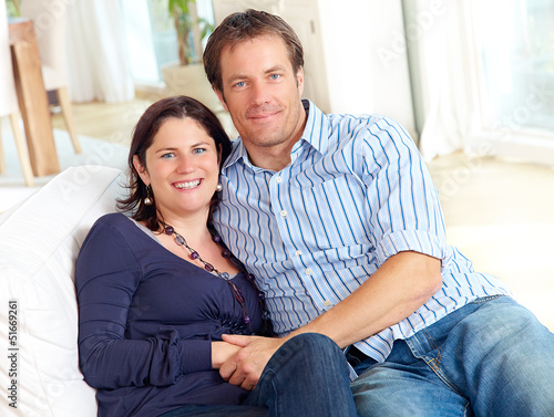 Photo: Couple at home Couple at home