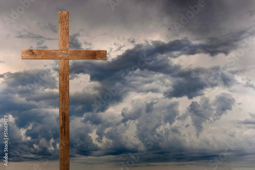 Photo: Cross Over Dark Clouds Cross Over Dark Clouds