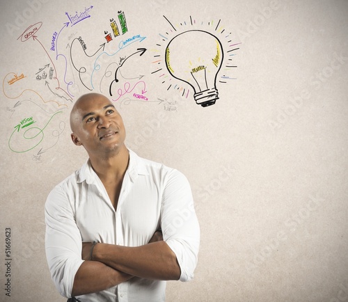 Photo: Businessman and creative business Businessman and creative business