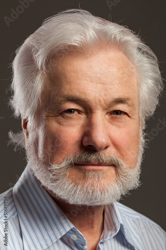 Photo: Portrait of old man with beard Portrait of old man with beard
