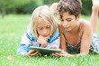 Couple of Children with Tablet PC
