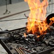 blacksmith working process