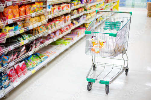 Photo: supermarket cart supermarket cart