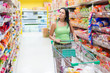 Woman  in the supermarket