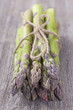 Photo: Green asparagus on a wooden background Green asparagus on a wooden background